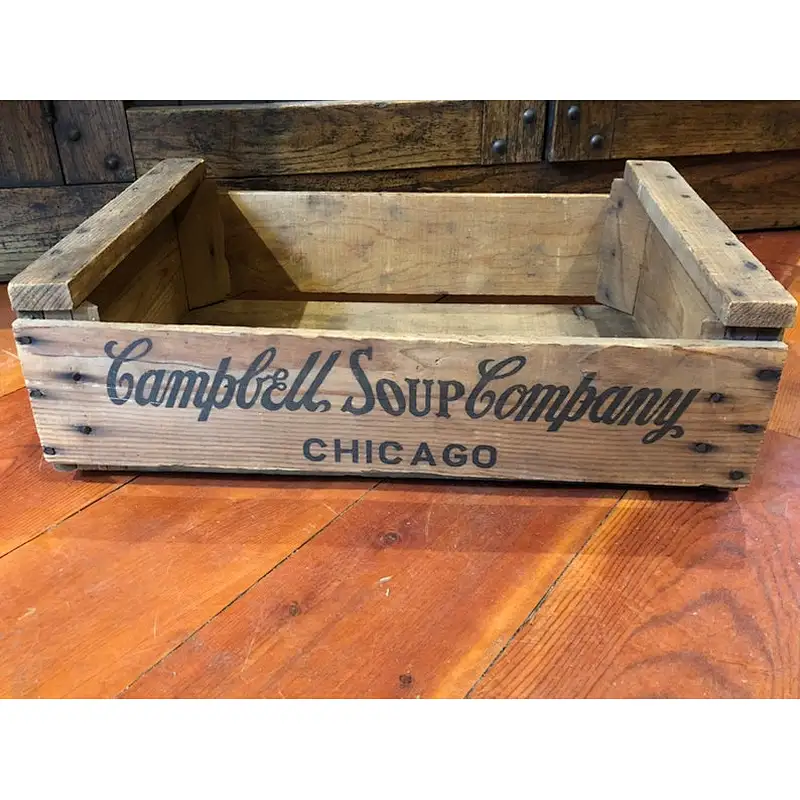 Farmhouse wooden crates for fruits and wholesale  Wood Crate Box tray wood crate storage