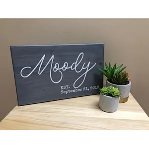wooden sign with for writing wood signs to decorate wallsHandmade Painted Sign - Custom  - Wedding Giftwooden display sign