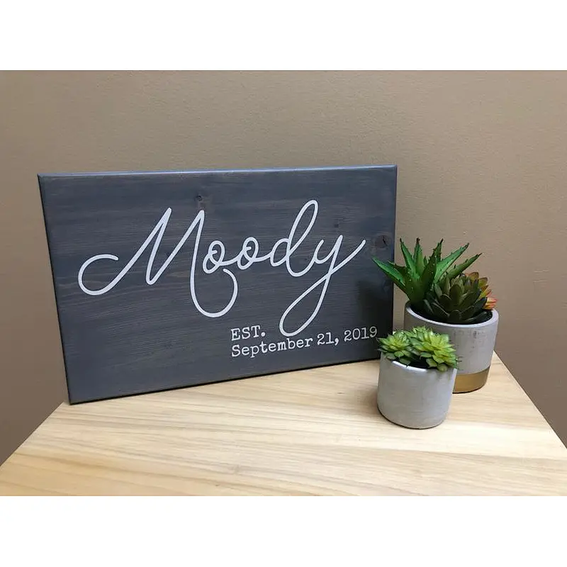 wooden sign with for writing wood signs to decorate wallsHandmade Painted Sign - Custom  - Wedding Giftwooden display sign