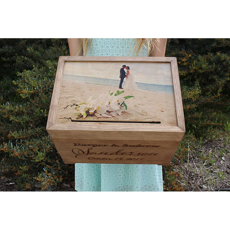 Wedding Card Holder - Personalized Wedding Keepsake Box - Love Letter Box