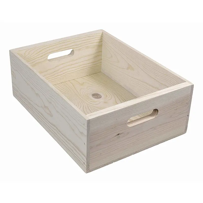Western Wooden  Pine Boxes With Hand Holes