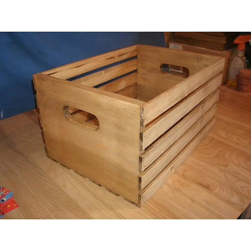 Wooden Wine box Storage Box Unfinished Wooden Crate