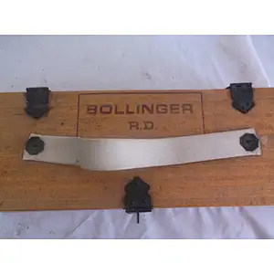Rustic wholesale cheaper big personalized Vintage Wooden wine box Bollinger R. D. wine or champagne box with hinges and latch