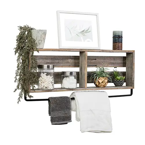 Bathroom Plank Shelf
