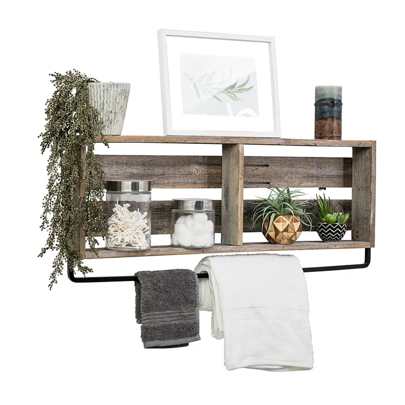 Bathroom Plank Shelf