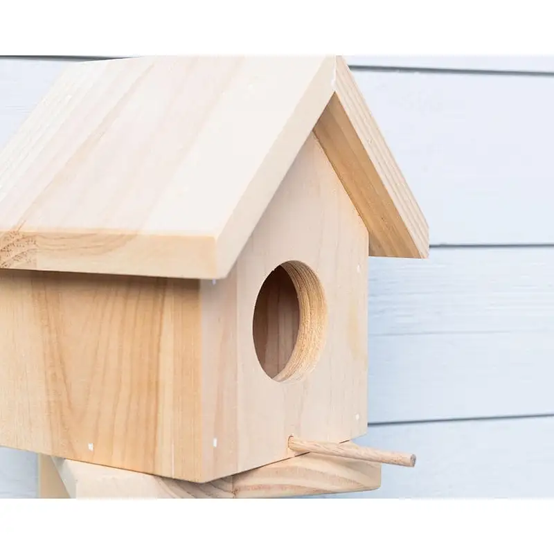 A frame  Wood Bird house Classic Rustic Wooden Hanging Outdoor Decorative durable wooden Bird House
