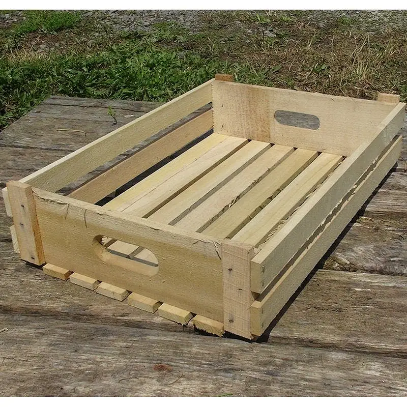 Hot Unfinished wood trays Lock n Flat Crate Serving Tray Wood Large WoodenTrays