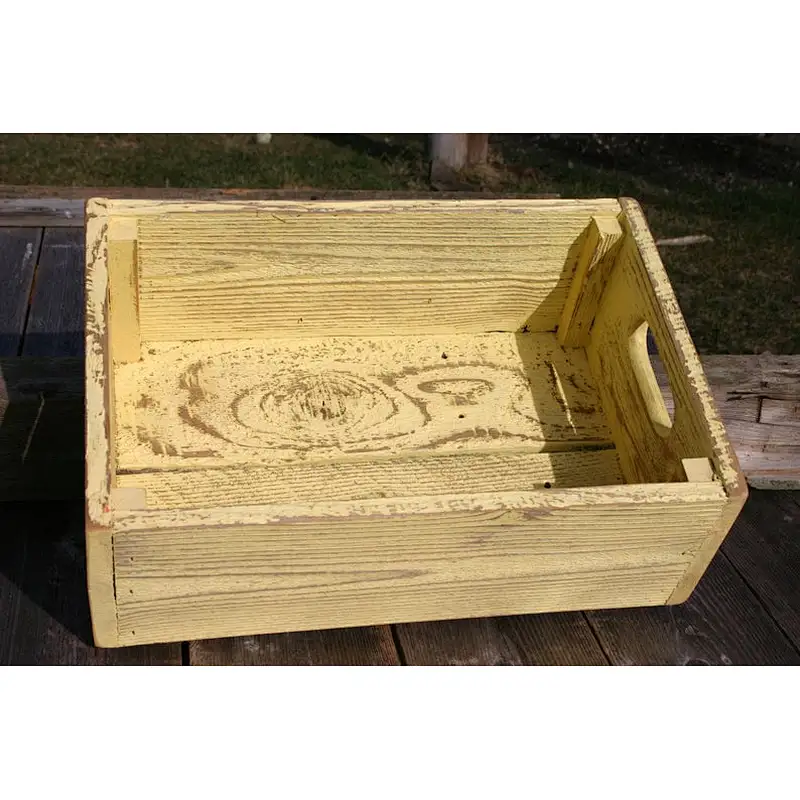 Rustic vintage wooden box
