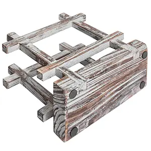 Cheap Rustic  Upright Napkin Holder, Table Top Paper Towel Dispenser, Brown