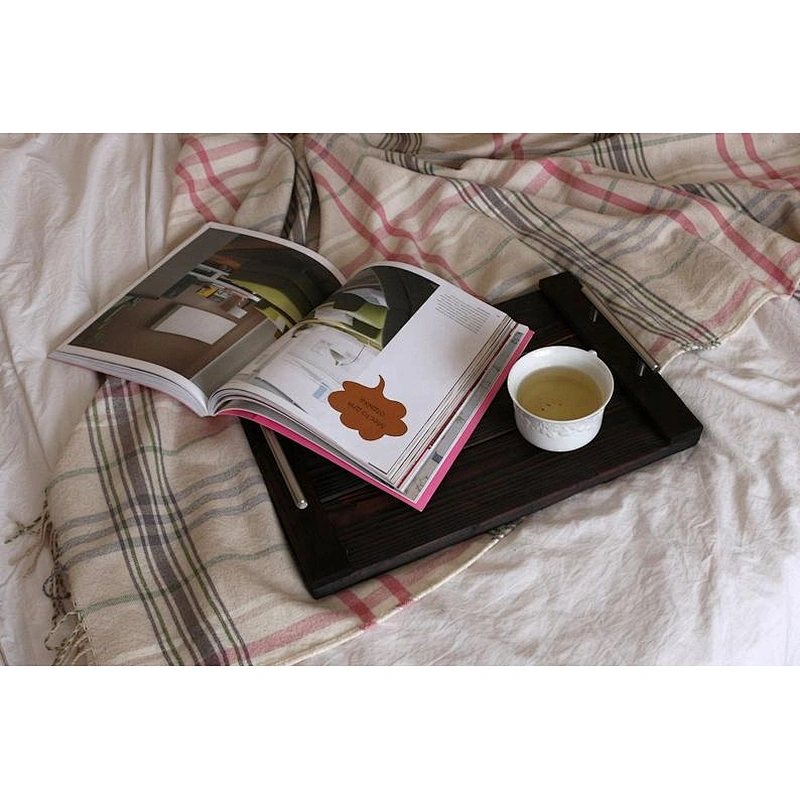 Antique Style Wooden Serving Tray- Coffee/Snack Tray,Rustic Wooden Serving Tray  Christmas Gift Personalized customization