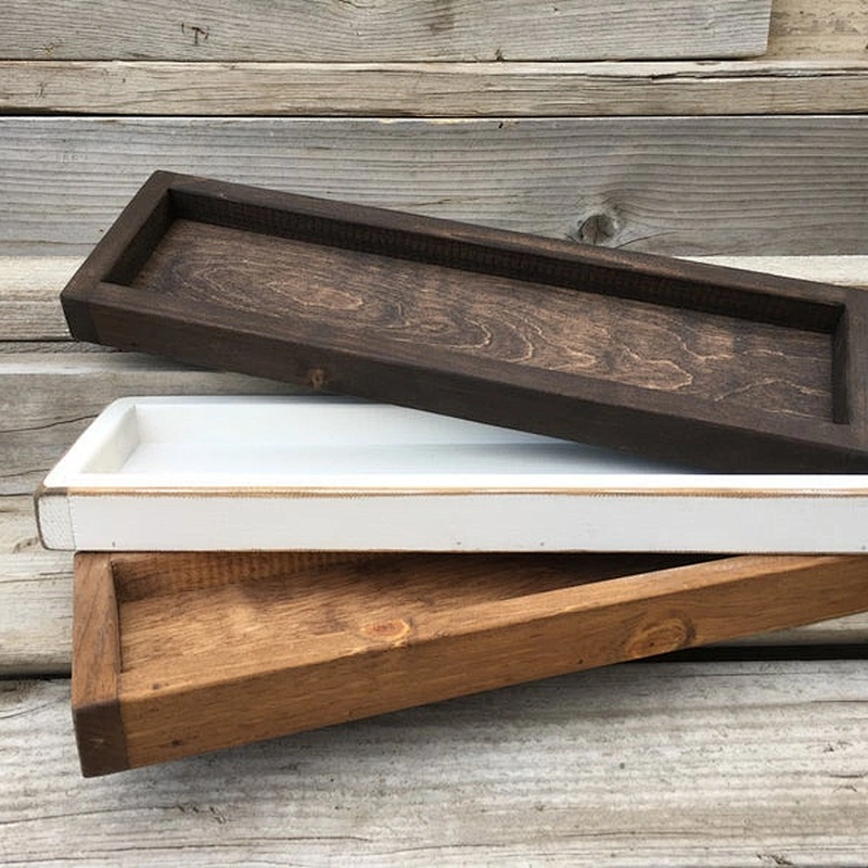 Rustic Wooden serving tray small wooden tray Custom Farmhouse Tray