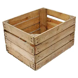 EUROPEAN APPLE CRATE - Vintage Wooden Apple Crate, Rustic Wood Box, Wedding Decor, 2020