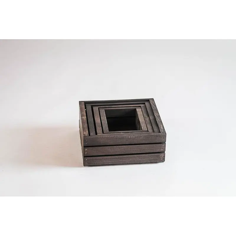 Unfinished stroge Wood crate wooden box custom wooden crates