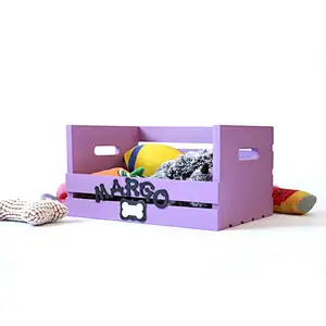 Doggy Toy Box  personalized Pet Storage  Dog Toy Crate