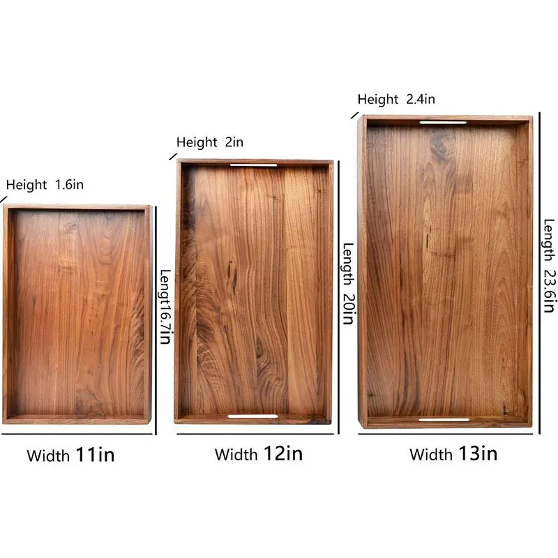 Wooden Tray Ottoman Tray