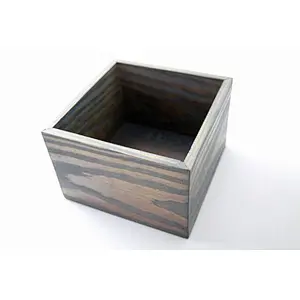 JUNJI Handmade Wooden Box Wedding Centerpiece Planter Home Decor Storage Desk