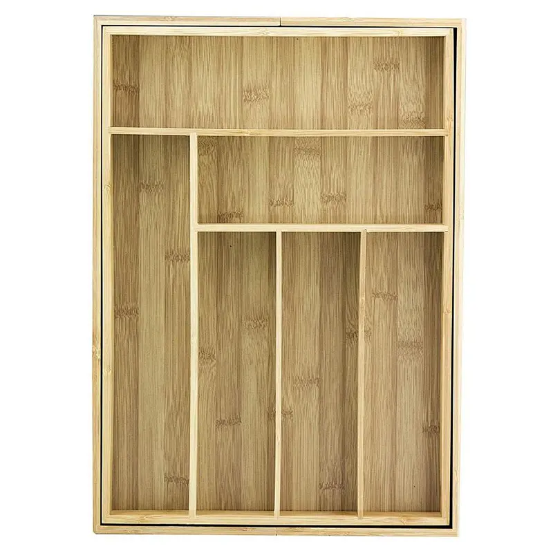 Storage box with Totally Bamboo Expandable Utility Drawer Organizer, 8 Compartments,  Beautiful and Durable Bamboo