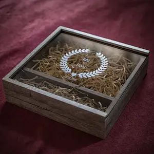 Print Box 5X7' wedding box  Unique client presentation  wedding photo packaging   wooden photo box