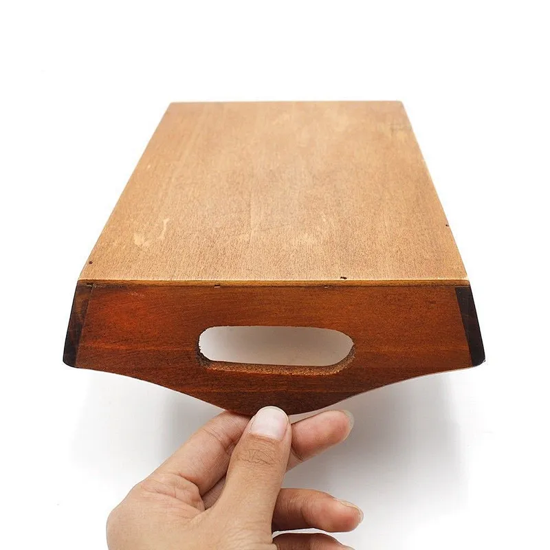 Storage Box Wooden Table Organizer Holder Tea Tray Home Furniture Decoration