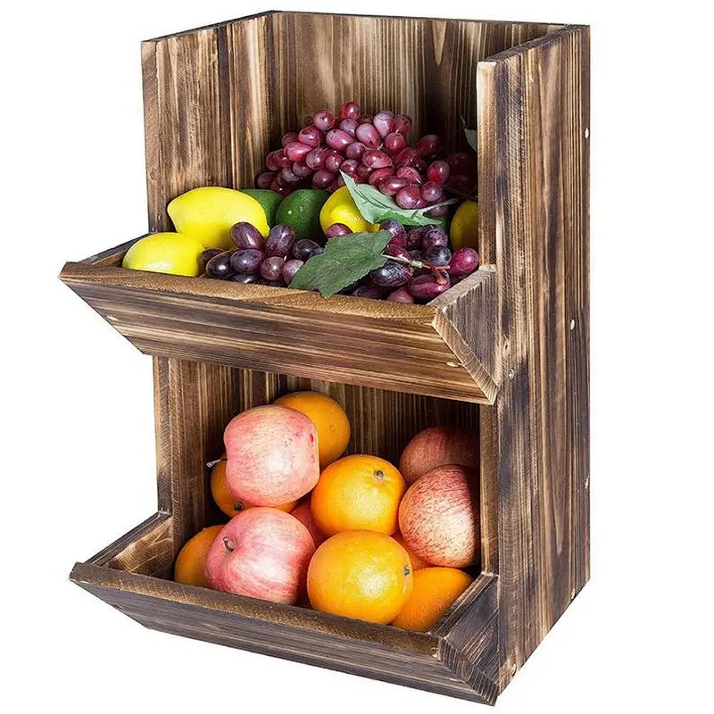 Crate Kitchen organizer Wooden crate Apple crate Vegetable box Vegetable bin Potato bin Potato onion bin Potato