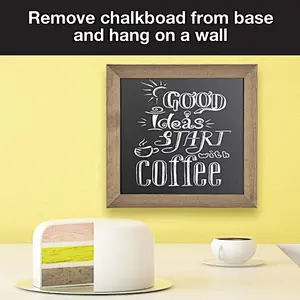 Vintage Rustic Wood Tabletop Chalkboard Includes 4 Liquid Chalk Markers Wedding Table Sign Kitchen