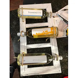 &Wooden wine rack & bottle Wine Rack