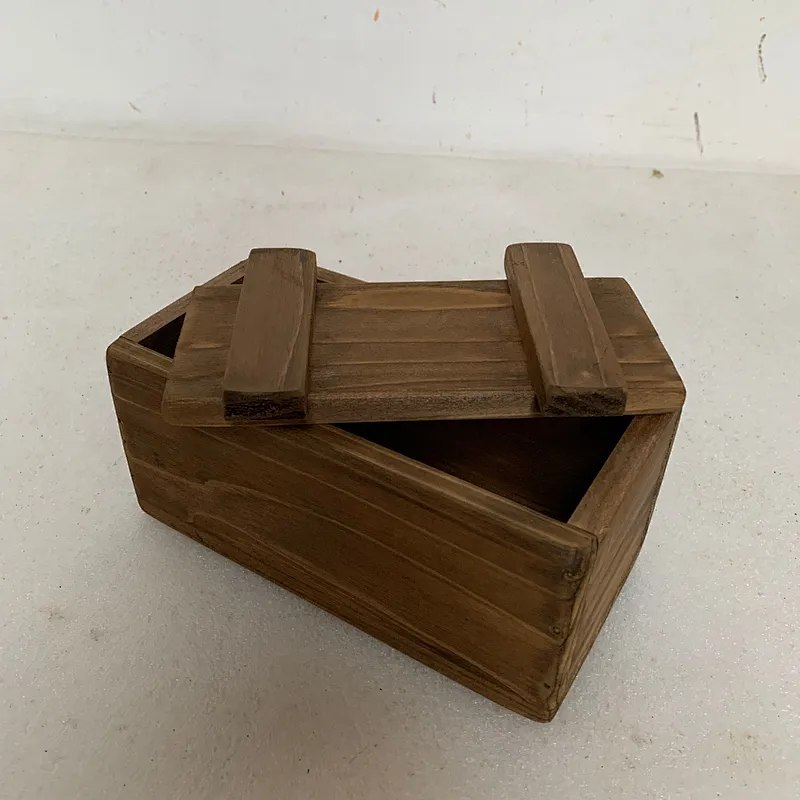 Rustic personalized customized home decoration display cheaper watches  Country style retrocustom small wooden boxwatch box wood