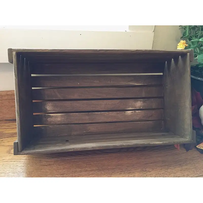 Rustic Wood Crate Table Centerpiece for Fall Decor