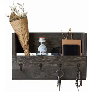 Rustic shelf mount wall bracket wood decorative corner wall mount shelf wooden wall mount shelf
