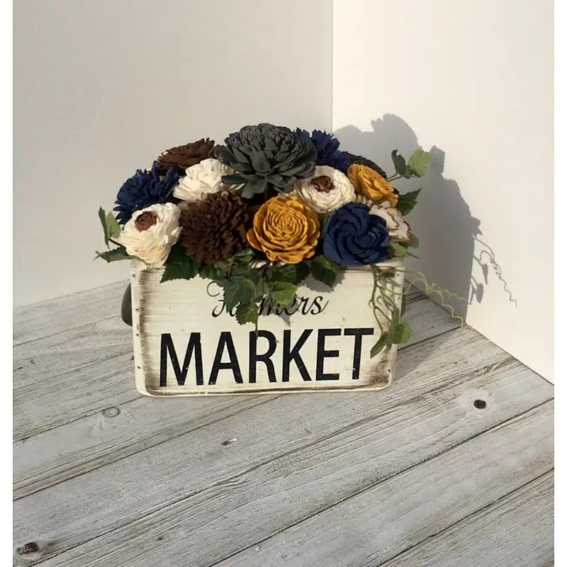 Farmhouse Wooden Sola Wood Box Storage  Vintage Herb Boxes For Home Decor Wooden Craft Boxes Crate Boxes Wooden Handmade