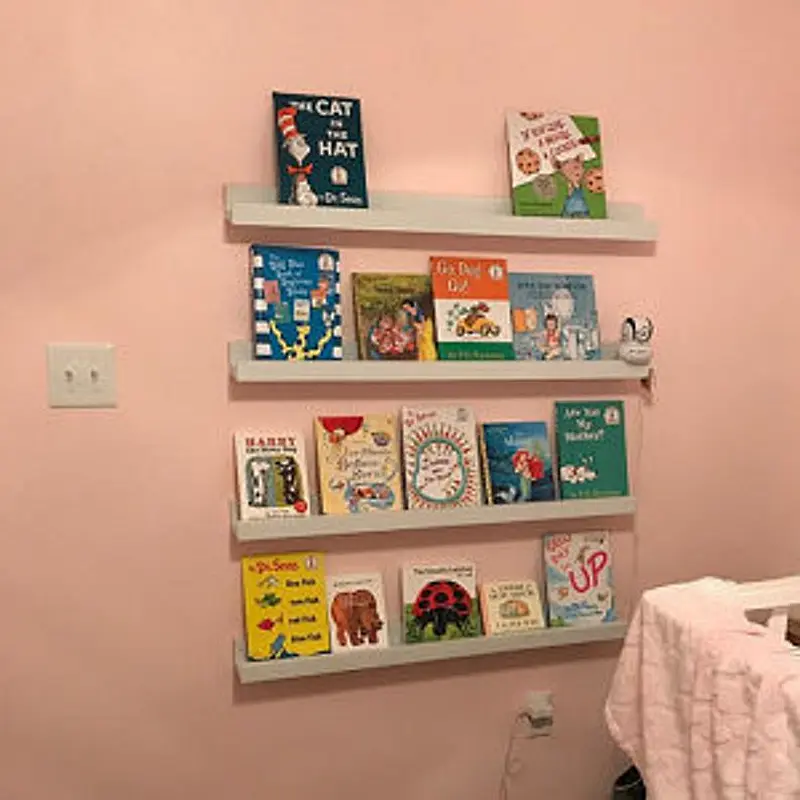 Custom Wooden storage rack Floating Shelves  Wall Shelves Book Shelf Wooden Wall Mounted shelves Wall Corner