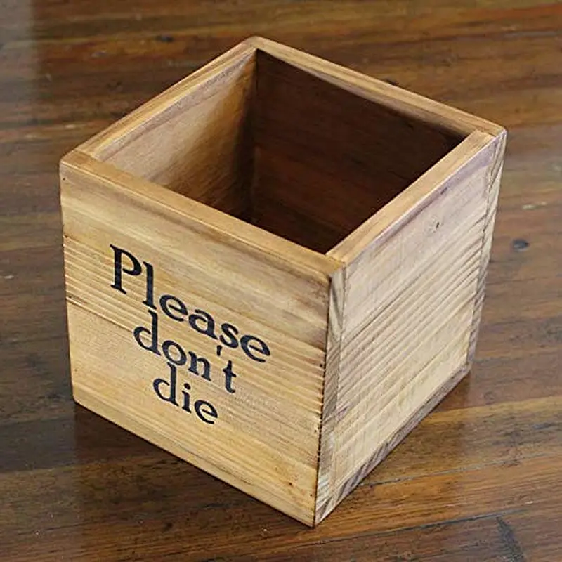 Wooden Flower Planter Flower Pot Designed for Outdoor & Indoor Perfect Gift Idea at Any Time of The Year