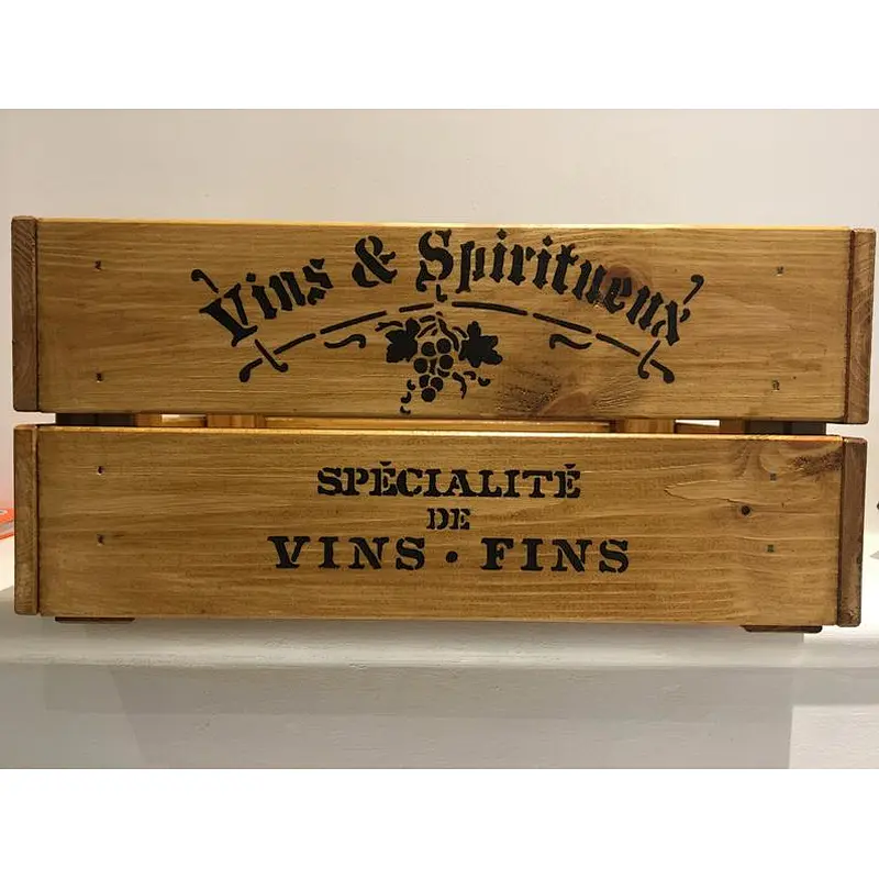 Vintage style  shabby chic wooden crates Apple  Box