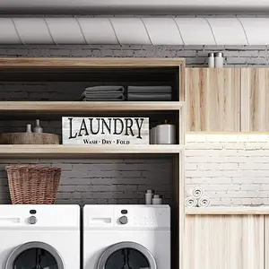 Farmhouse Laundry Room Sign, Real Wood