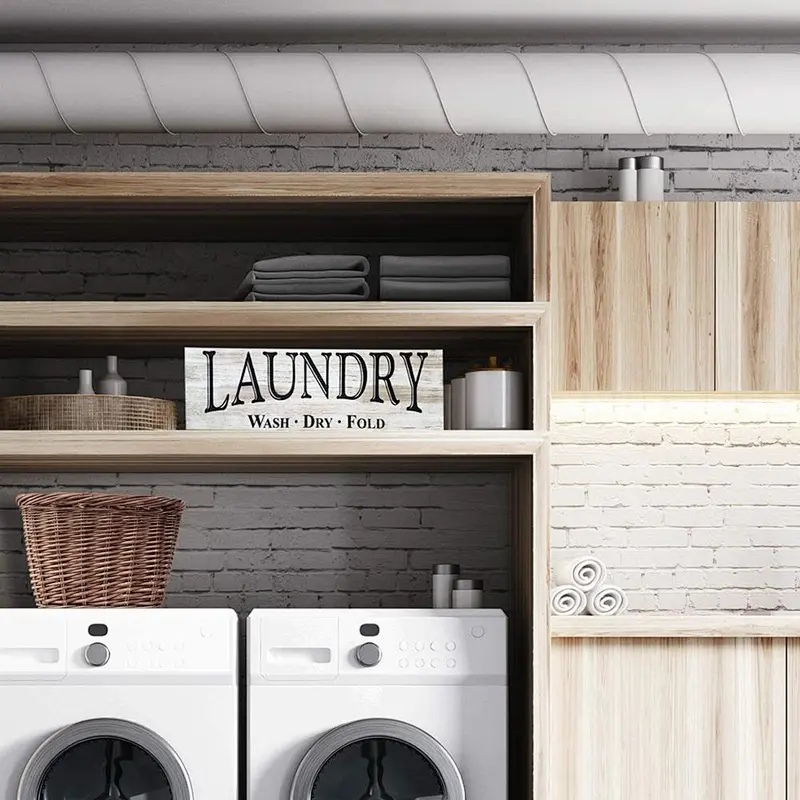 Farmhouse Laundry Room Sign, Real Wood