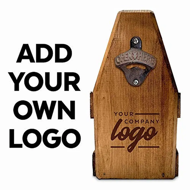Handcrafted Wooden Beer Caddy with Bottle Opener Customized Six Pack