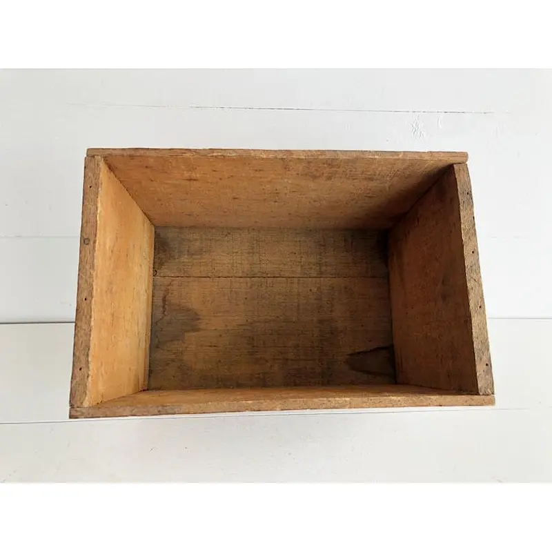 Antique of rustic style  wooden box