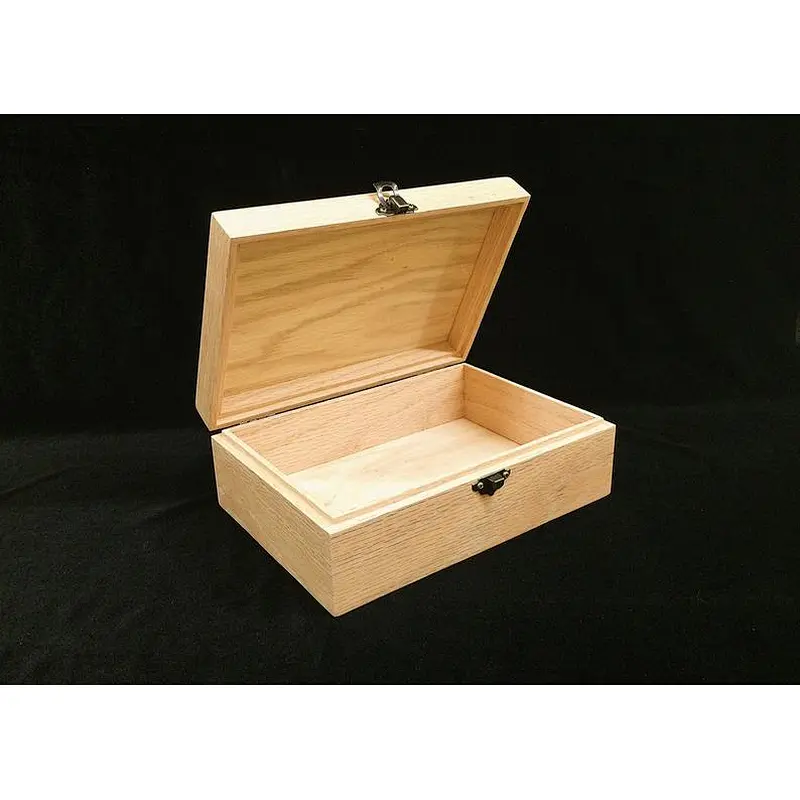 Wooden boxes unfinished small wooden  jewelry box wooden wedding card box custom wooden gift box