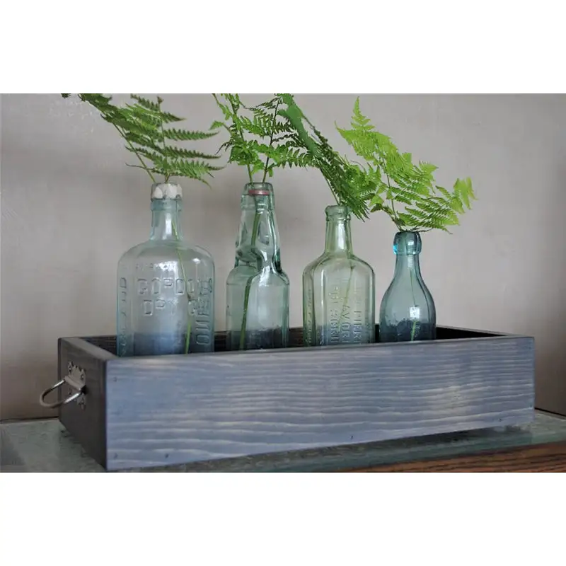 Rustic Farmhouse Wood display Box For Planter