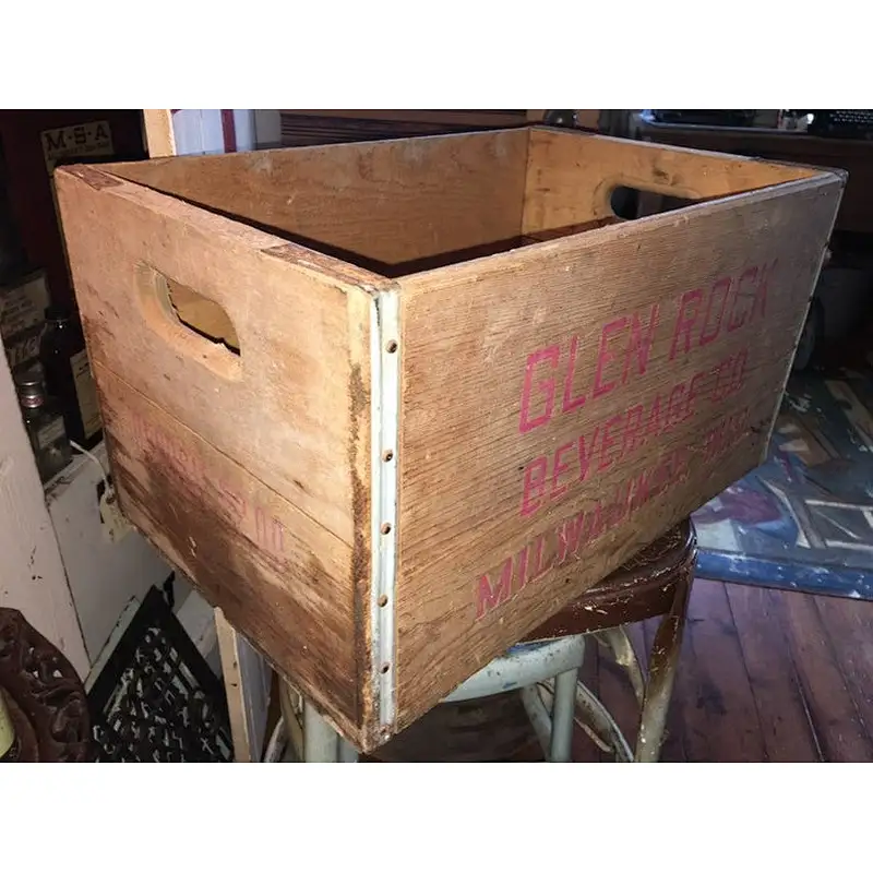 Lunlock soft drink wooden  crate