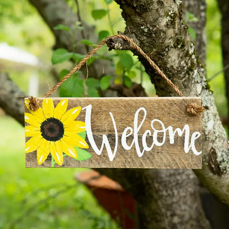 2020 Home Decor Wood Sign for Christmas customize sign in wood wooden sign with for writing marking board on wood