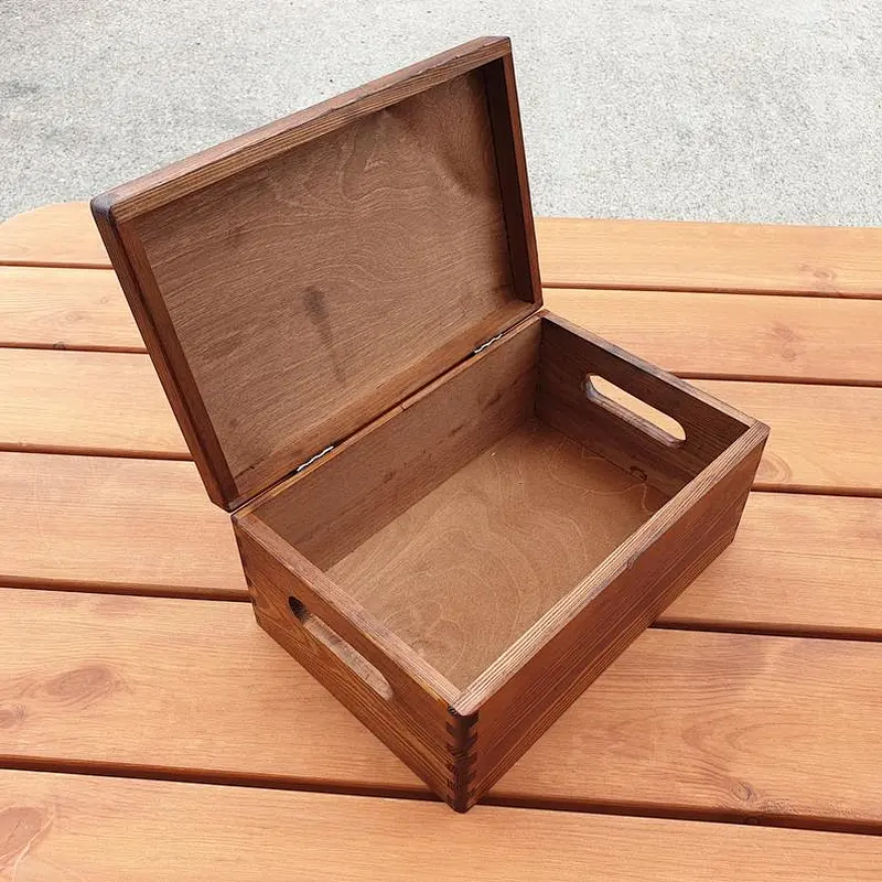 Wooden Box Wooden Chest, Trinket box, Box for toys,