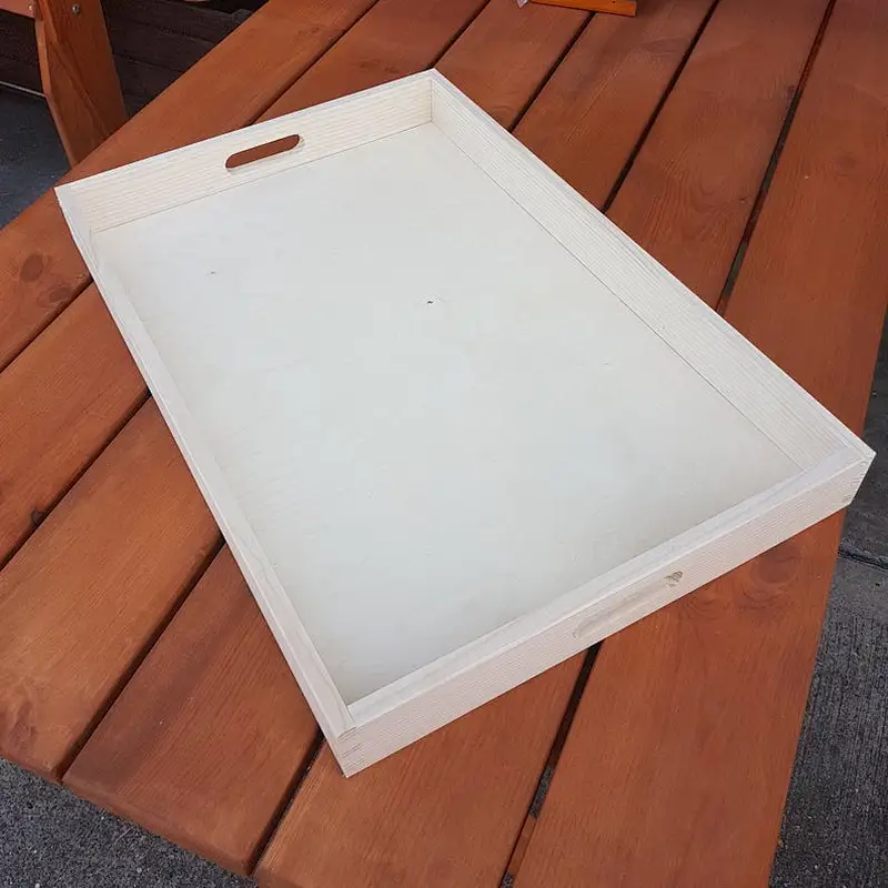 Plain Wood  Wooden Serving Very Extra Large Tray 60cmx40cmx 6cm Decoupage