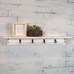 Farmhouse Coat Rack,Wood Coat Rack Shelf