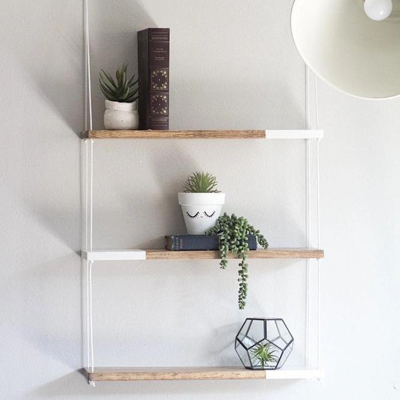 Wall shelf decorations  wall mounted metal shelf wood shelf for wall
