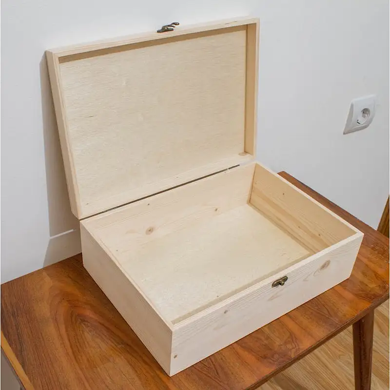 Wooden Keepsake  Memory Stash Box  Packing Box For Gift
