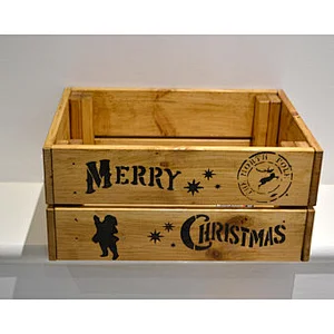 Vintage style  shabby chic wooden crates Apple  Box