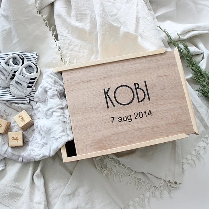 2020 Keepsake Box Personalized Name Date Baby Storage Box