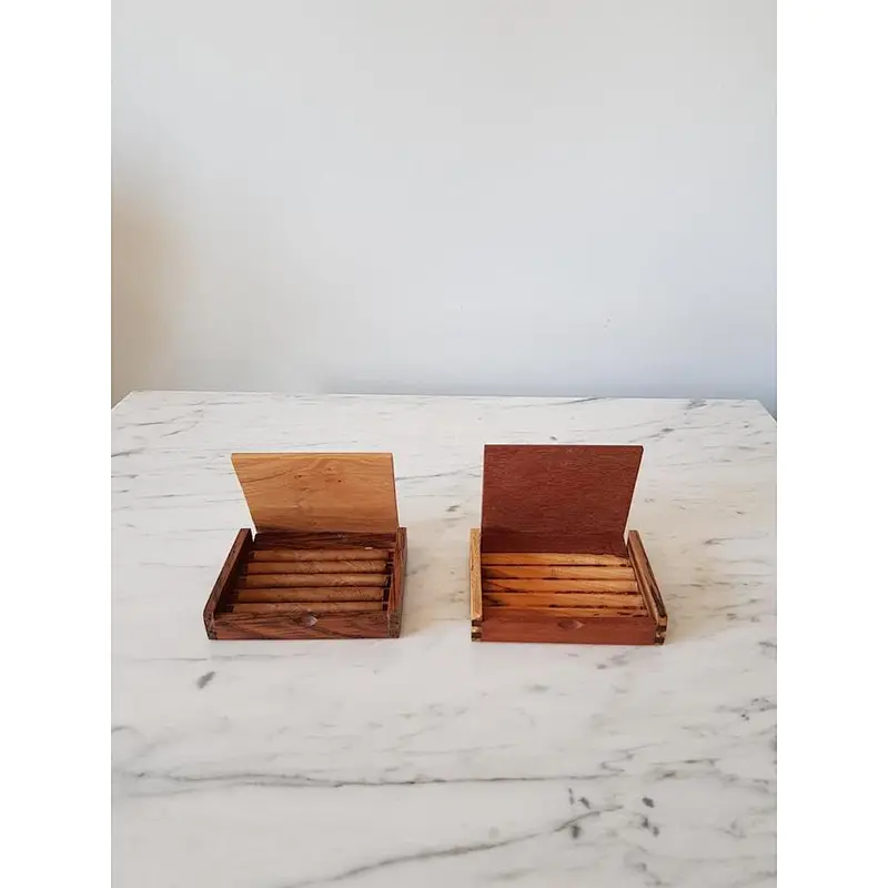 Rustic delicate small handiwork unfinished wholesale Wooden cigarette box