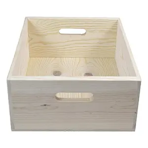 Farmhouse wooden crates for fruits and wholesale  Wood Crate Box tray wood crate storage